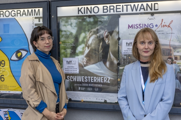 Sarah Miro-Fisher (Regie: SCHWESTERHERZ), Selma von Polheim Gravesen (Kamera) (© Pavel Broz)